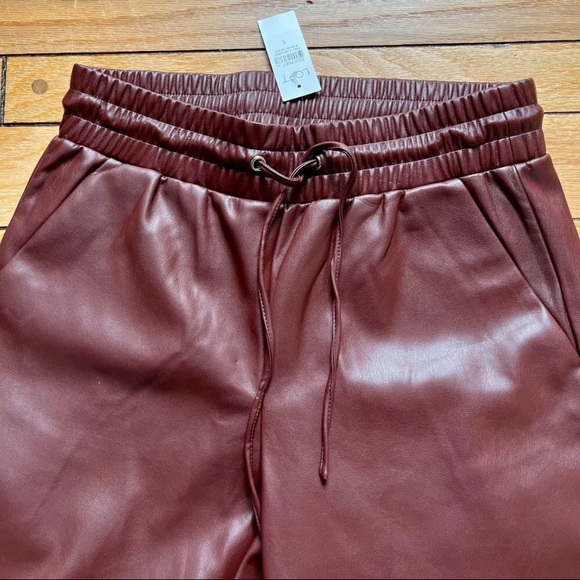 Loft faux leather joggers - Picture 2 of 3